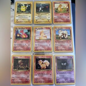 1996 Pokemon Card Base Set Lot